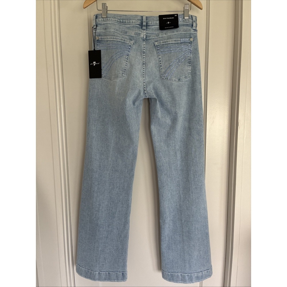 7 For All Mankind Dojo Tailorless Slim Illusion Flare Jeans. Size 30. NEW TAGS